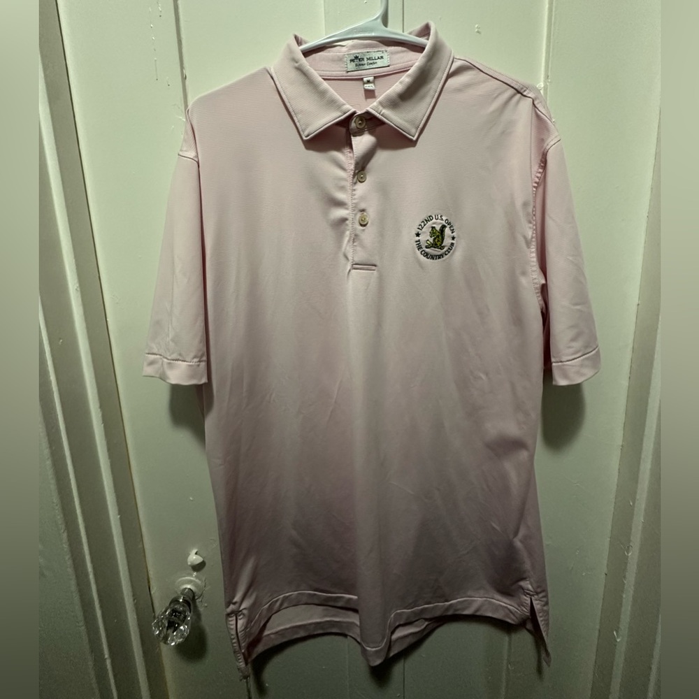 2022 US Open The Country Club Brookline Peter Millar Golf Shirt Medium
